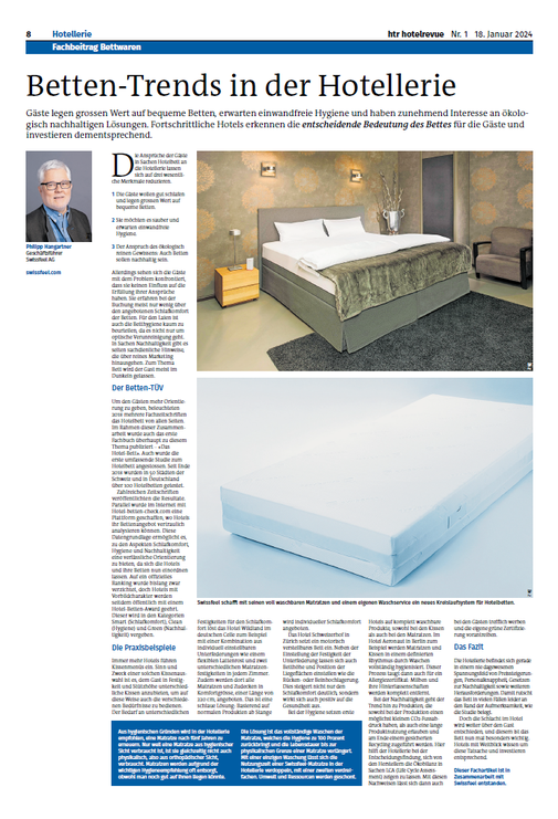 Betten-Trends in der Hotellerie